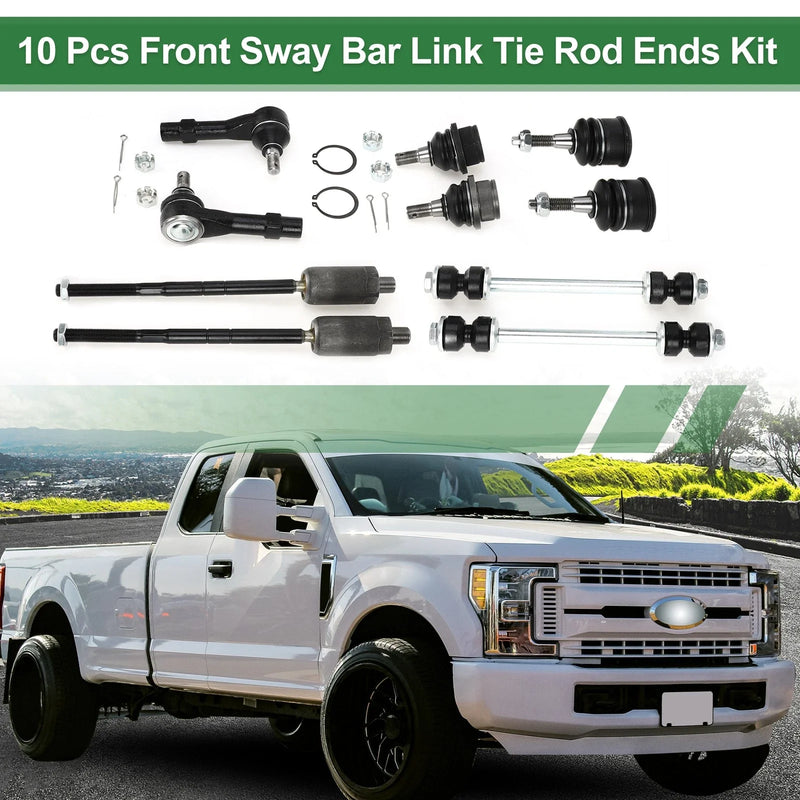 Ford Explorer 10pcs Front Suspension Tie Rod Ends Sway Bar Links (2002-2003)