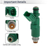 Toyota Yaris Fuel Injector 1x Green