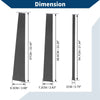 Ford Expedition (2018-2023) Carbon Fiber Black 6 Pcs Door Pillar Window Trim
