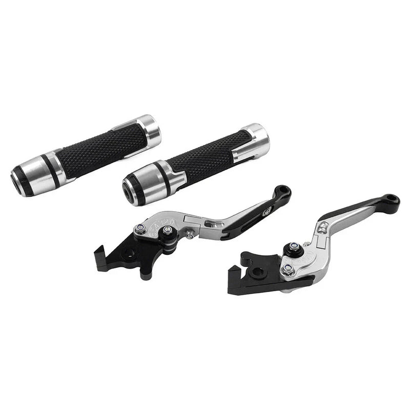 Honda ADV150 Silver Extendable Brake Clutch Levers Grip Set (2019-2020)