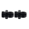 Black Aluminum AN12 Flare to 12AN ORB Male Fitting Adapter w/ O-Rings