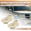 Jeep 2 x Beige Sun Visor Support Clip Retainers (2011-2018)