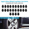 Toyota Landcruiser 24pcs 12x1.5mm Alloy Wheel Lug Nuts (1998-2007)