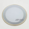 2pcs 6.5" Speaker Cover Coaxial Steel Mesh Grills Gold Woofer White Frame 20CM