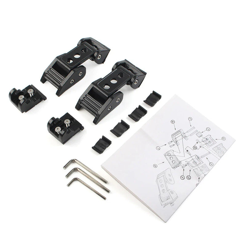 Jeep Wrangler JK Black Engine Lock Hood Latches (2007-2017)