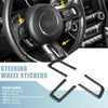 Ford Mustang 3 x Carbon Fiber Steering Wheel Sticker Trim (2015-2020)