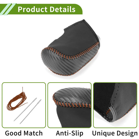 Nissan Sentra Black Carbon Fiber Gear Shift Knob Cover (2013-2019)