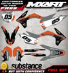 KTM 450 SXF TITAN Style Decal Kit Graphics (2011-2012)