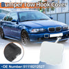 BMW 525i 528i 530i White Tow Hook Cover Front Car Bumper