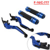 Yamaha FJR XJR 1300 Blue Brake Clutch Lever Handlebar Grip Set (2001-2023)