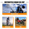 Motorcycle Master Cylinder Oil Reservoir Clutch Tank Oil Cup Orange