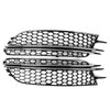 Audi A6 C7 Honeycomb Front Bumper Fog Light Grilles (2012-2015)
