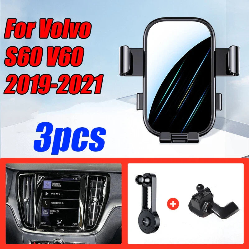 Volvo S60 V60 Cell Phone Holder Stand Mount Clip (2019–2021)