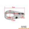 Harley 1 x 1-1/4" Black Handlebar Throttle Cable Clamp