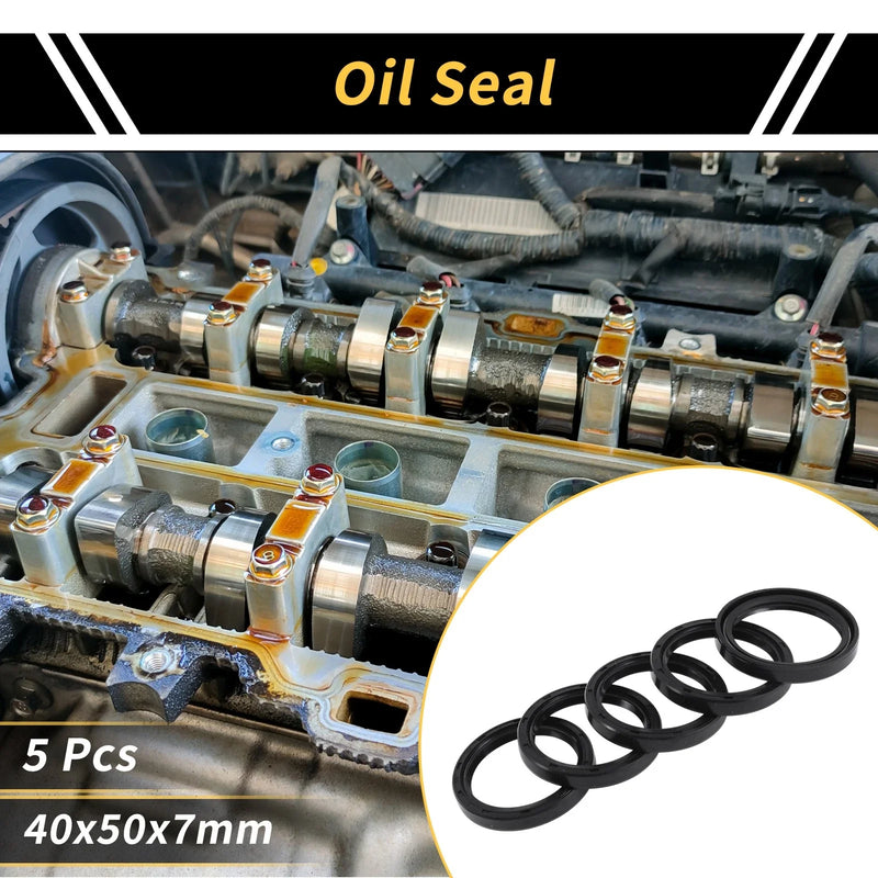 Make Model Oil Seal / 40x50x7mm 5 Pcs / Seal Ring Shaft Seal NBR Rubber