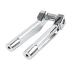 Harley 1" Handlebar 10" Pullback Handlebar Risers Clamp Chrome