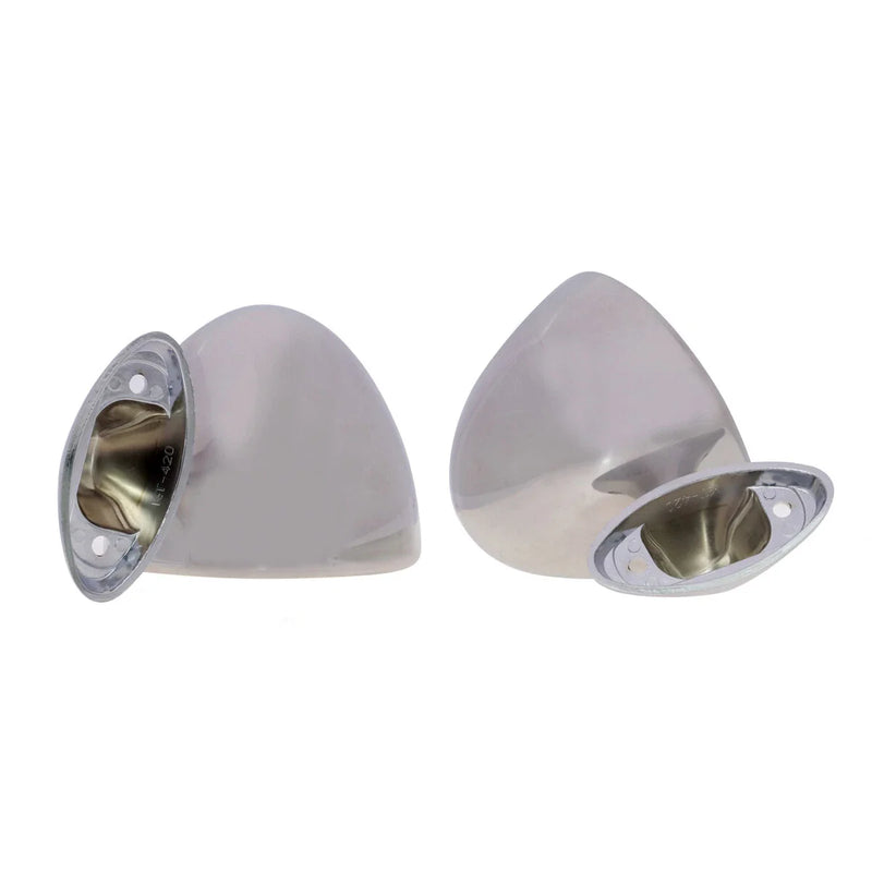 Mazda Familia 323 Capella RX2 RX3 RX4 R100 Chrome Fender Door Mirror Set