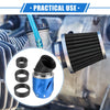 Universal Motorcycle Air Filter 26/35/42/48mm ID 140x70mm Aluminum Blue