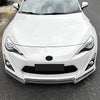 Toyota GT86 FT86 Scion FR-S 3 x Gloss Black Front Spoiler Lip (2012-2016)