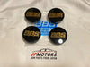 Cars Center Caps 56mm 4 pcs Genuine Emblem Black Gold 3D Logo