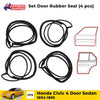 Honda Civic EG EH EJ 4D SED 1992-95 D05 Set 4 Door Rubber Seal Weatherstrip