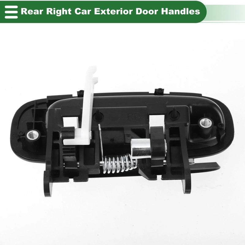 Toyota Corolla (1998-2002) Black Rear Right Exterior Door Handle