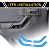 Jeep Wrangler Front Rear Door Handle Bezel Cover Trims (2007-2018)