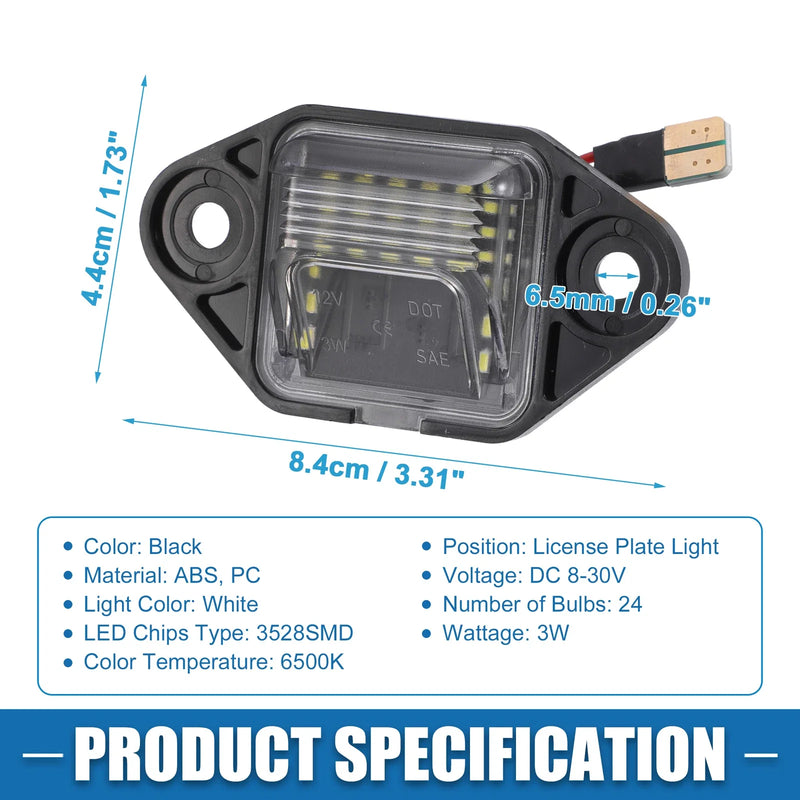 Ford E-150 E-250 6500K White LED License Plate Light (2003-2014)