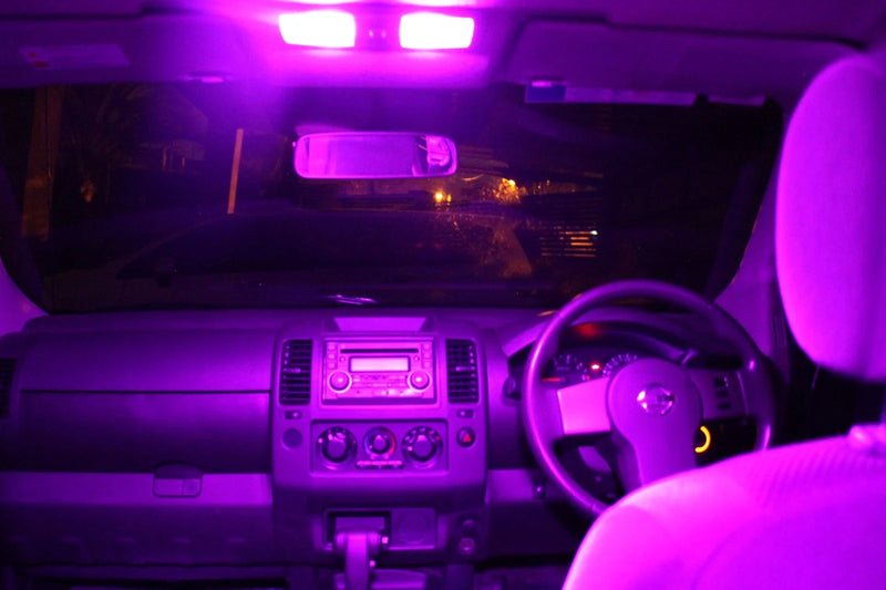 Nissan D40 Navara Bright Purple LED Interior Light Kit (2005-2015)