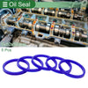 Oil Seal Rotary Shaft Seal TPU 80x90x9mm Blue 5 Pcs