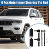 Jeep Commander 6 x Car Front Inner Outer Tie Rod Ends & Rack Boots (2006-2010)