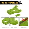 Jeep Wrangler JL JLU (2018-2024) - Plastic Green Engine Hood Hinge Covers