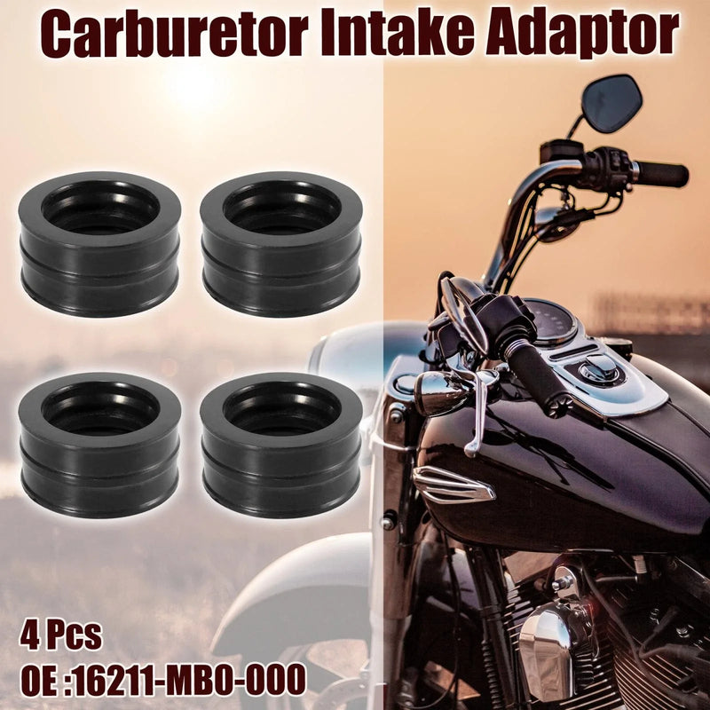 Honda 4 x Motorcycle Carburetor Intake Adaptor Connector