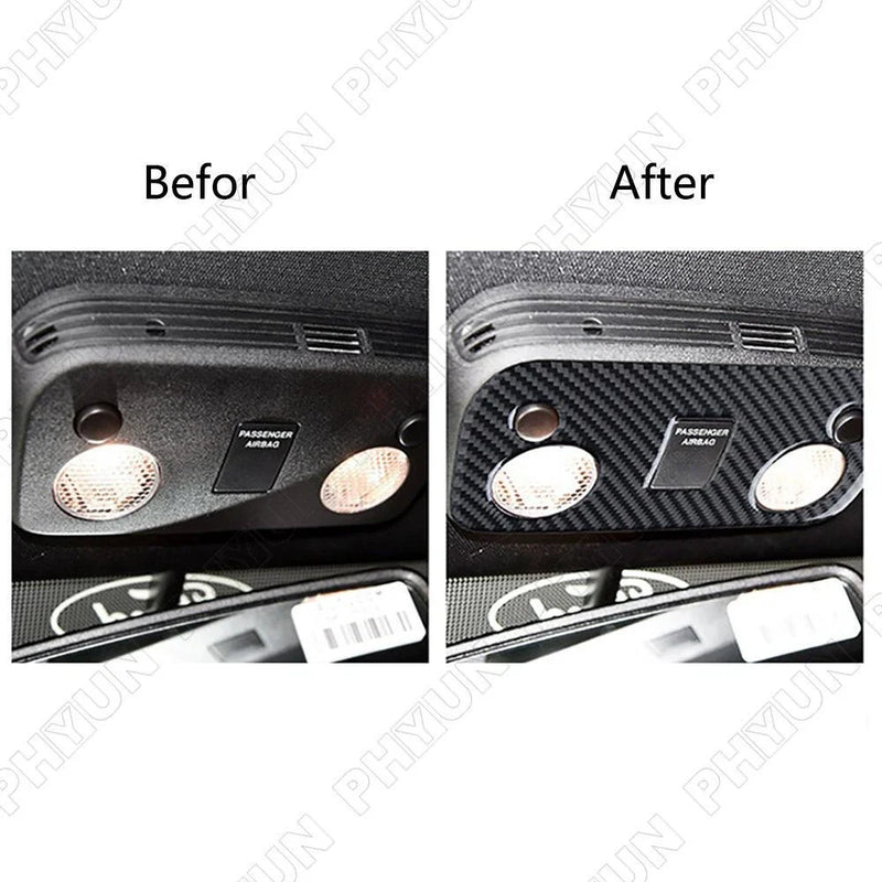 Ford Mustang Carbon Fiber Look Roof Reading Lamp Light Cover (2015-2021)
