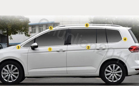 VW TOURAN 12PS Window Pillars Cover Trim (2016-2019)