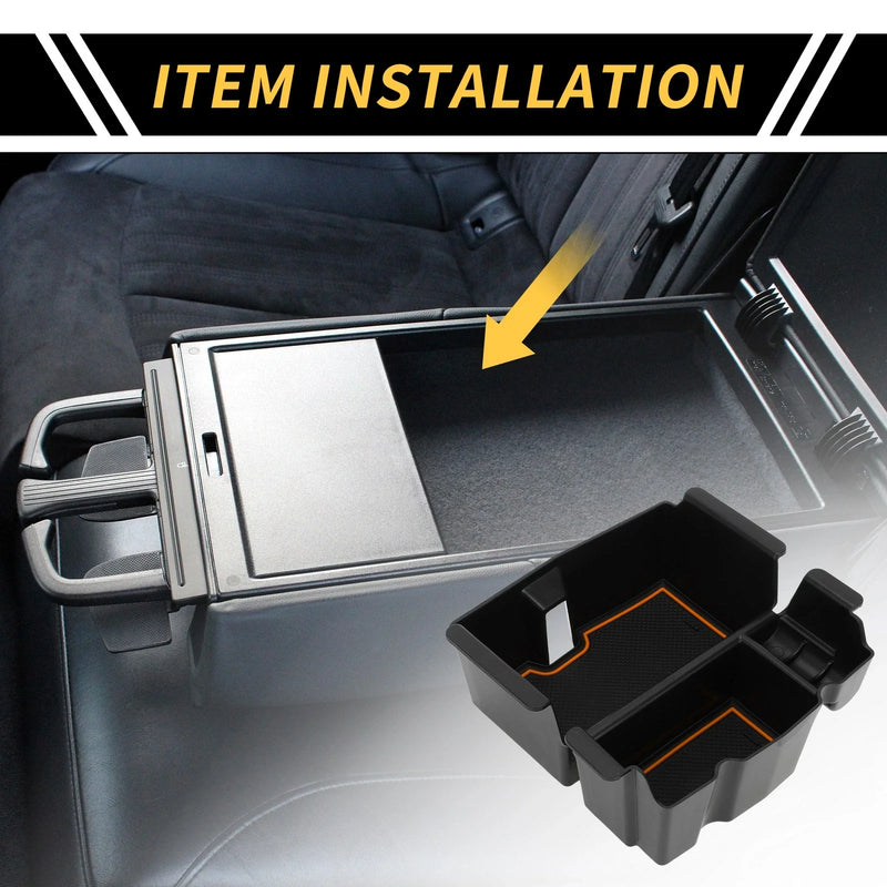 Jeep Wrangler JL JLU (2018-2022) Black Orange Center Console Organizer Tray