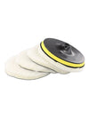 Car 5 x Car Polishing Pads Waxing Cleaning Detailing Wool Bonnets Buffer Tool