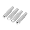 Benz C E S Class 4 Pcs Silver Tone Bolt-On Door Lock Knobs (2000-2023)