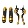 Aprilia Tuono V4 Gold Extendable Brake Clutch Levers & Handlebar Grips