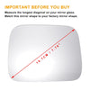 Jeep Renegade Left Side Heated White Mirror Glass (2014-2022)