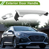 Hyundai Kia Front Right Silver Tone Exterior Door Handle (2011-2019)