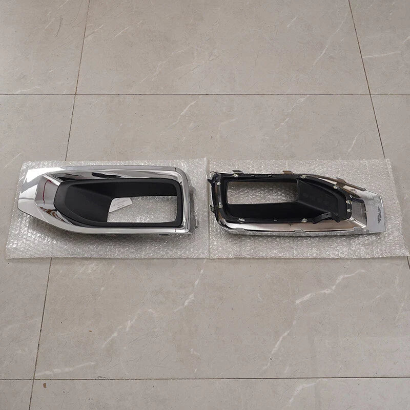 GMC Yukon XL Fog Light Bezel Chrome Trim Cover Replacement 2 x (2015-2020)