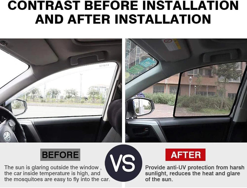 Toyota RAV4 2019-2022 Rear Side Mesh Magnetic Window Sun Shade