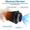 Motorcycle Air Filter Universal 35 mm Plastic Metal Rubber Black