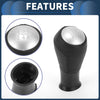 Honda Accord (2003-2008) Black Silver Tone 5 Speed Gear Shift Knob