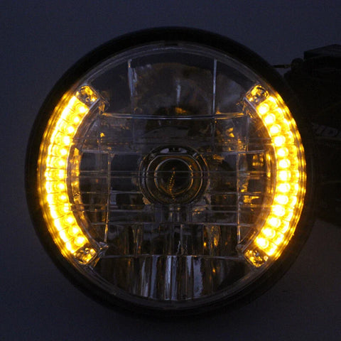 Bobber Cafe Racer 7" Motorcycle LED Headlight Turn Lights (2020-2023)