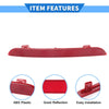 Honda Civic 2022-2023 Red Rear Left Bumper Reflector