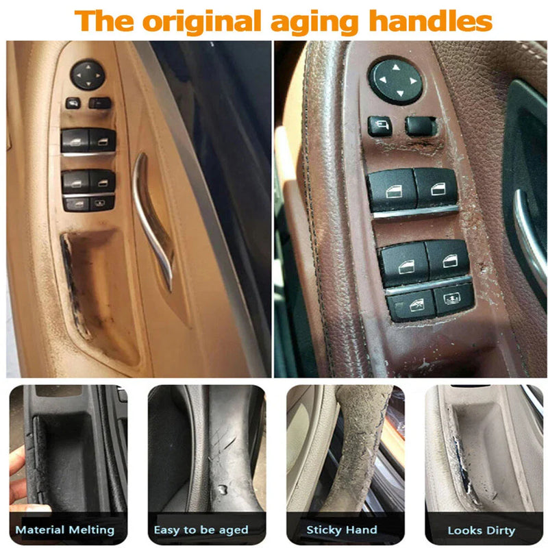 BMW F10 F11 520i 525i 528i 530i 535i Black Inner Door Handle Cover Kit (2010-2016)
