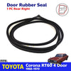 Door Rubber Seal Rear RH Fits Fits Toyota Corona RT60 Mark II 4D SED 1968-70 D08