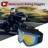 Motorcycle Riding Goggles Colorful Lens Blue Frame PC Cycling Sunglasses
